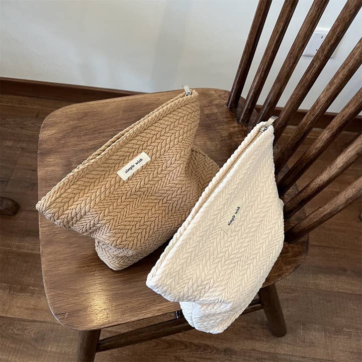 Dipped Shop - Wholesale Makeup/Cosmetic Bag - Solid Color Portable Makeup Bag DP25C5988