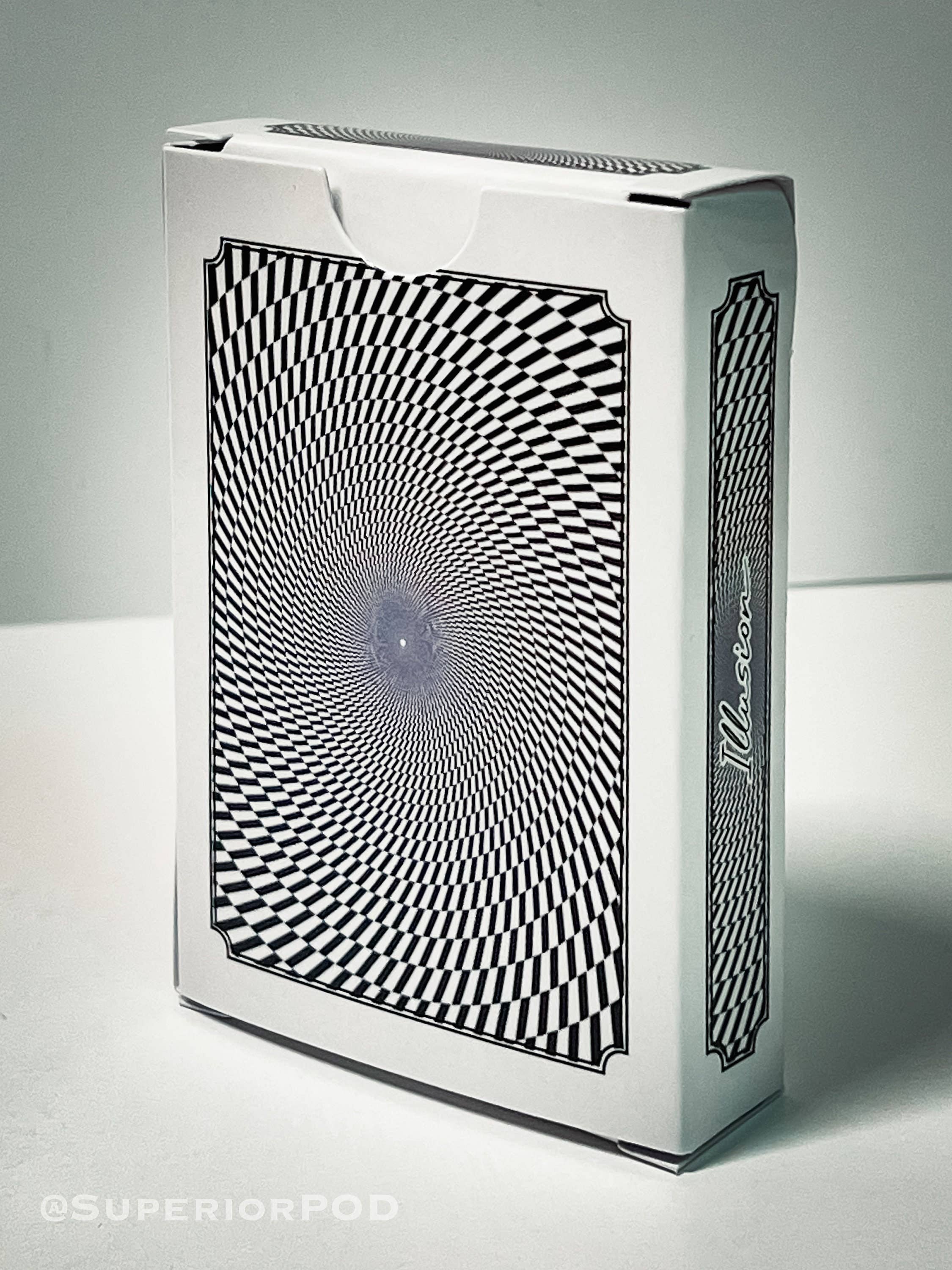 Superior Print on Demand - Wholesale Playing Cards - Optical ILLUSION Black & White Playing Cards5