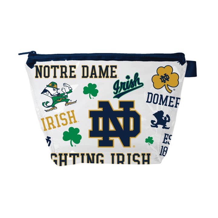 Notre Dame Fighting Irish Medley Cosmo Vinyl Bag for wholesale by Indigo Falls