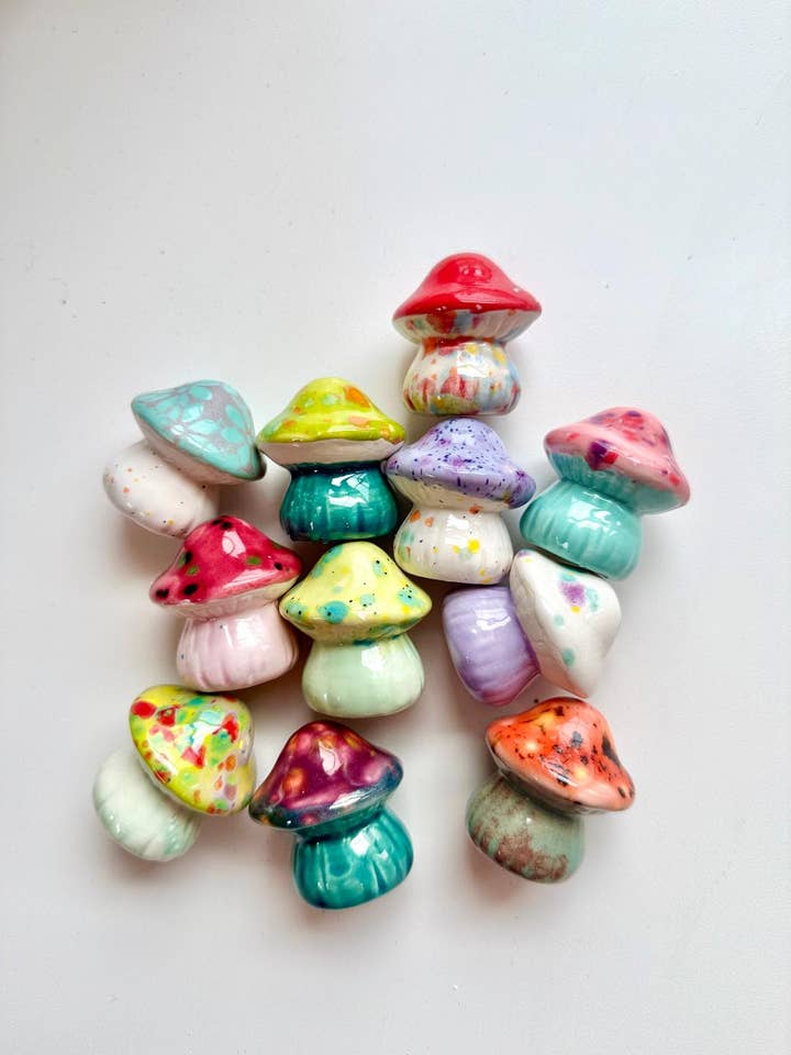 Mini Mushrooms for wholesale by The Glazing Sun