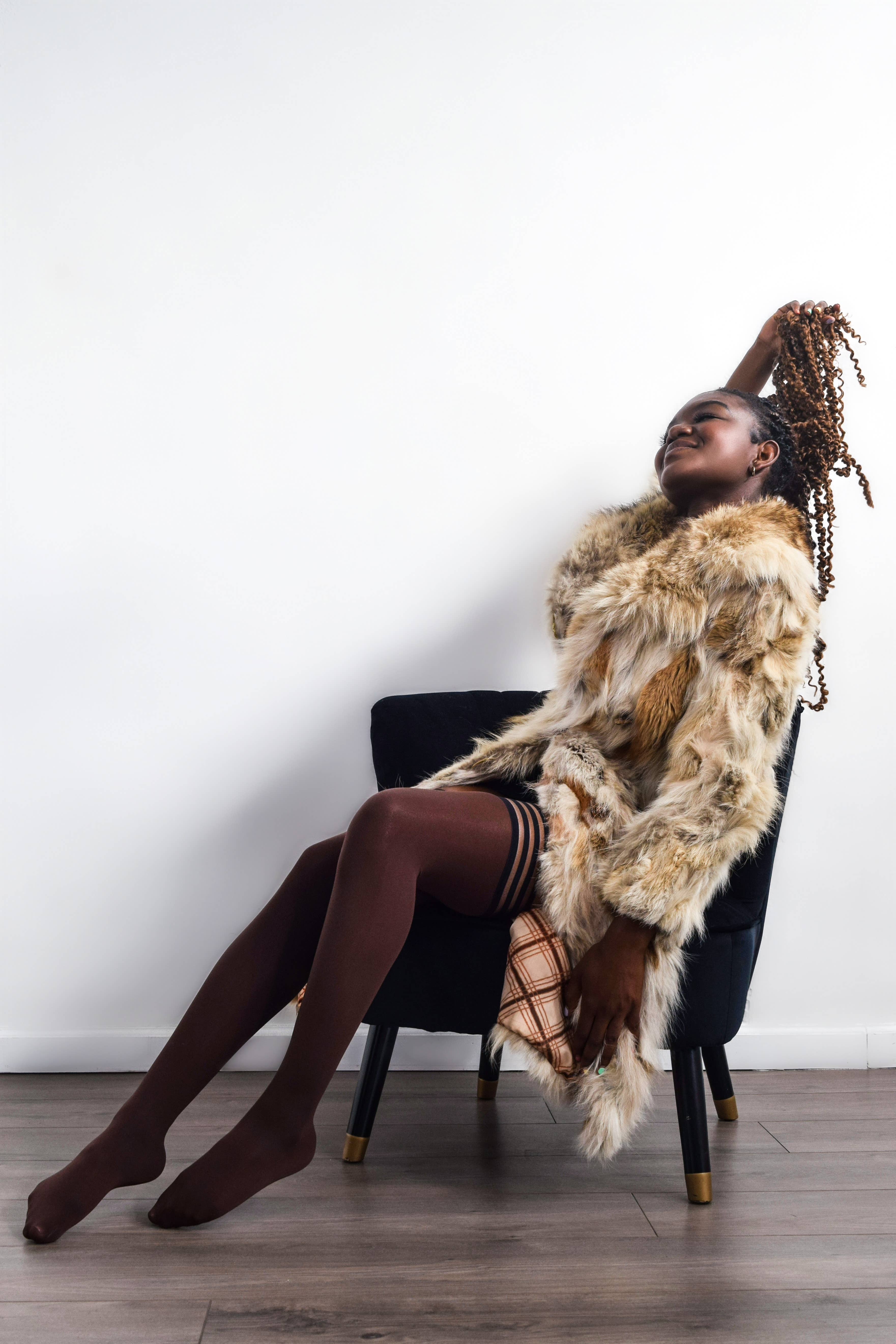 Kix'ies - Wholesale Stockings - Women's - Hosiery- Autumn Brown Opaque Thigh-Highs Stockings3