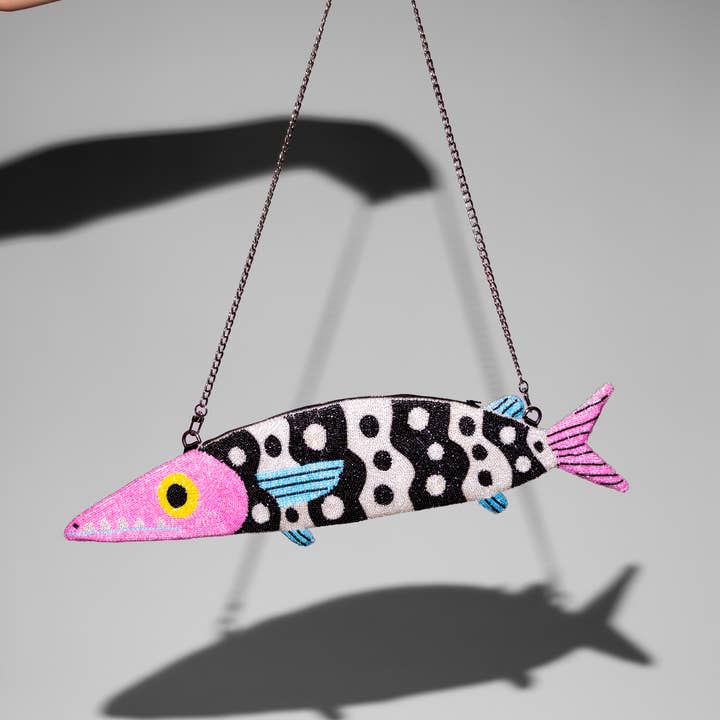 gentle thrills - Wholesale Clutch Bag - Women's - fish baguette purse1