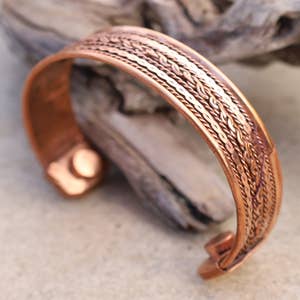 Copper Handmade Pure Copper Healing Statement Ring Men Women
