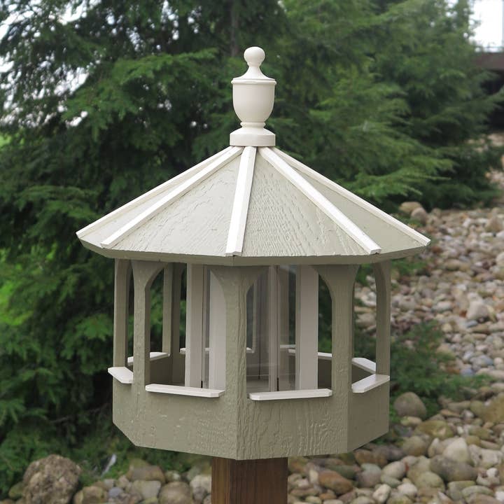 Mangeoire à oiseaux en bois Gazebo pour la vente par Twin Oaks