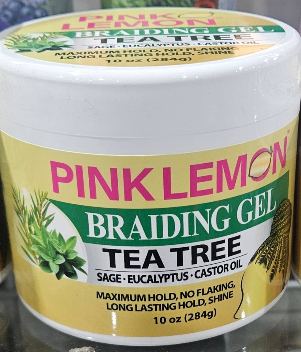 Majestic Wholesale – wholesale Hair styling gel/mousse – Pink Lemon Braiding Gel 5oz 10oz 15oz with Castor & Tea Tree0
