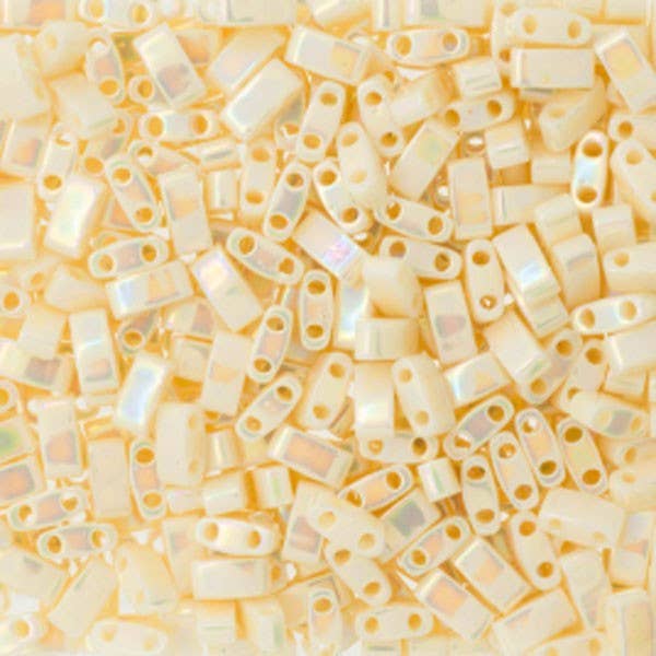 Fais-le toi-même - Vendita all'ingrosso Perline - 5 g perline Miyuki Half Tila avorio perlato Ceylon AB HTL-4860