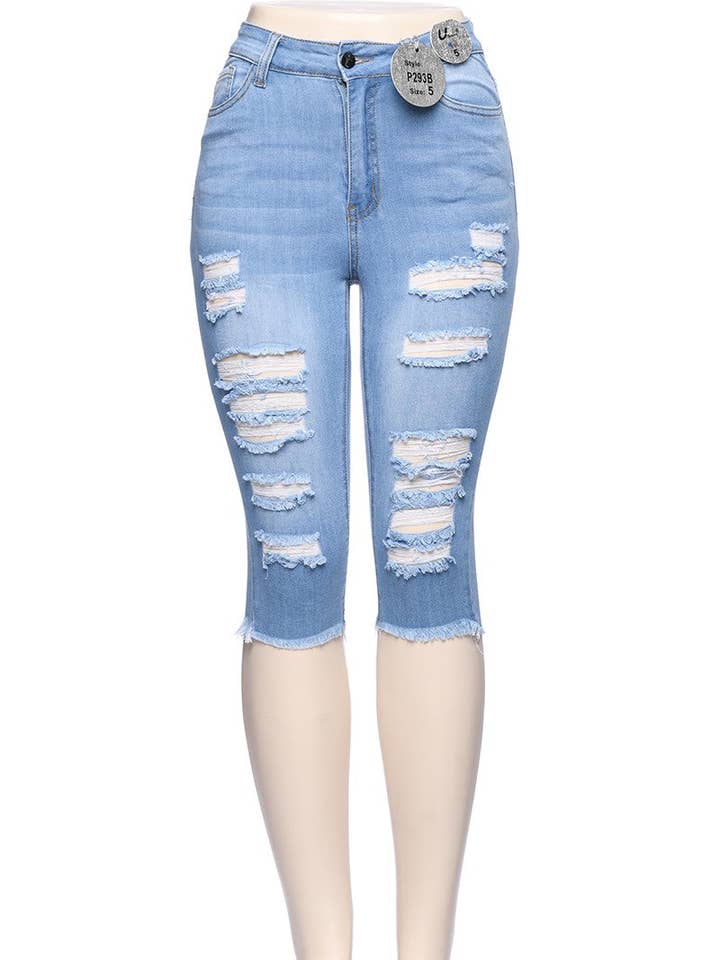 Högmidjade bermudashorts för wholesale av U Jeans