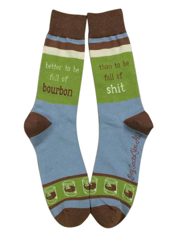Better to be Full of Bourbon Men's Socks for wholesale by Buy Socks You All