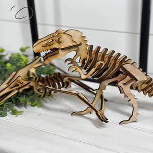 Wooden Triceratops Puzzle for kids - Unidragon