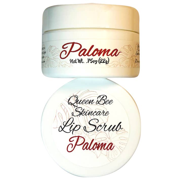 Paloma Lip Scrub .75oz for wholesale by Queen Bee Skincare, LLC