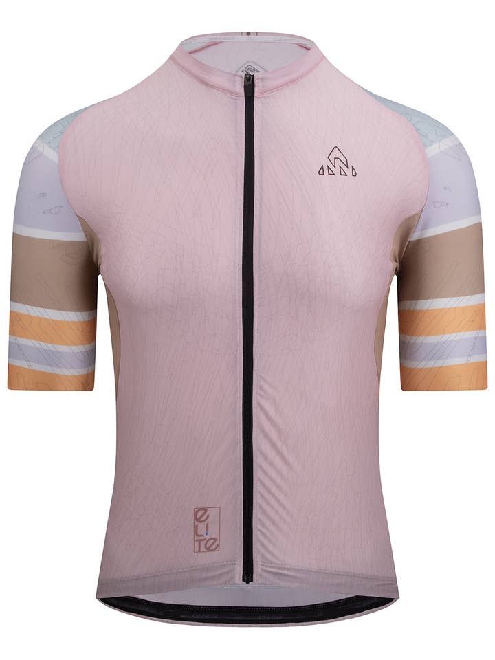 Light pink Light brown Men's Njord Elite Cycling Jersey Short Sleeve for wholesale on Faire