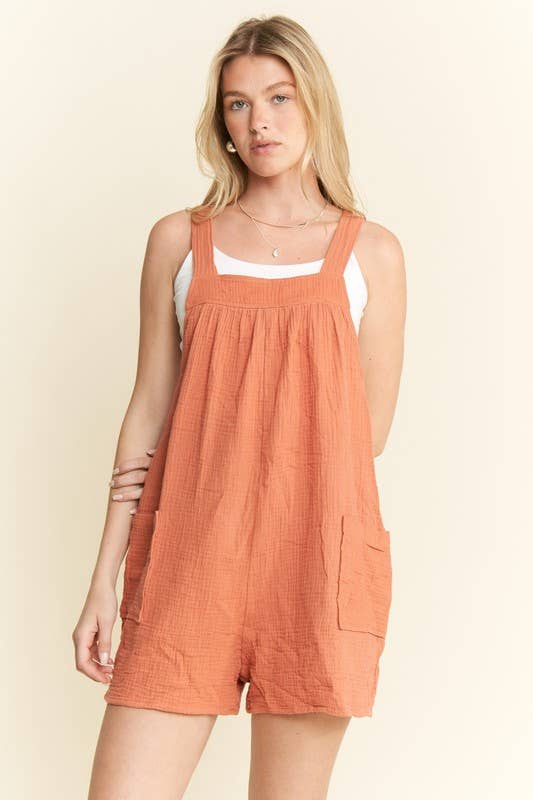 JADE BY JANE - Wholesale Romper - Women's - PLUS SIZE GAUZE SQUARE NECK WIDE LEG ROMPER17