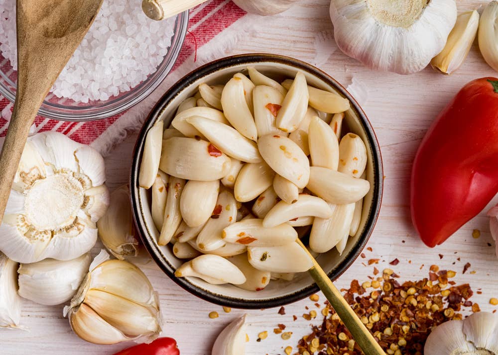 Byler Canning Co. - Wholesale Pickled Vegetables - Byler's Hot Pickled Garlic3