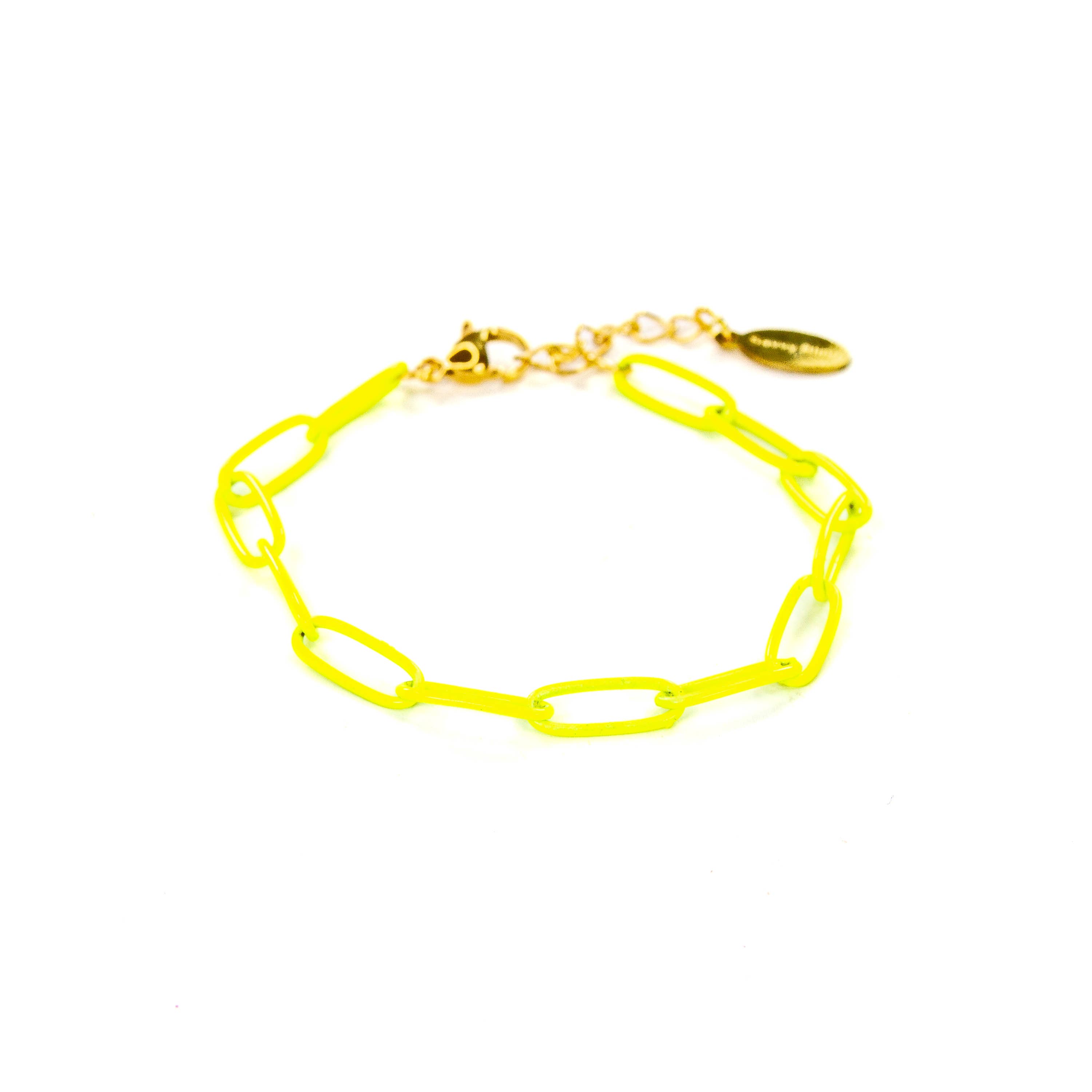 Savvy Bling - Wholesale Link & Chain Bracelet - Enamel 16+ Colors paperclip chain link bracelet5