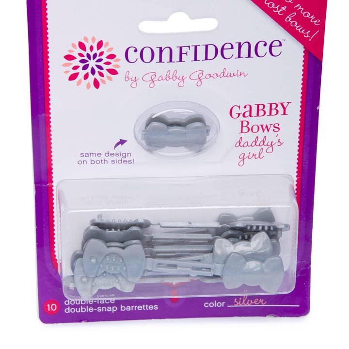 GaBBY Bows - Wholesale Barrette - Kids - Silver Daddy's Girl GaBBY Bows (10)