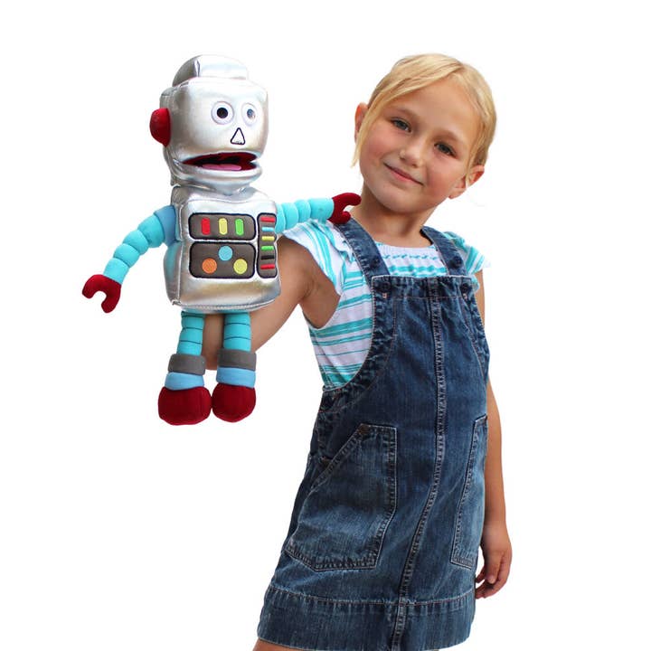Silly Puppets - Wholesale Puppet – Kids & baby - Silly Puppets Robot (14")3