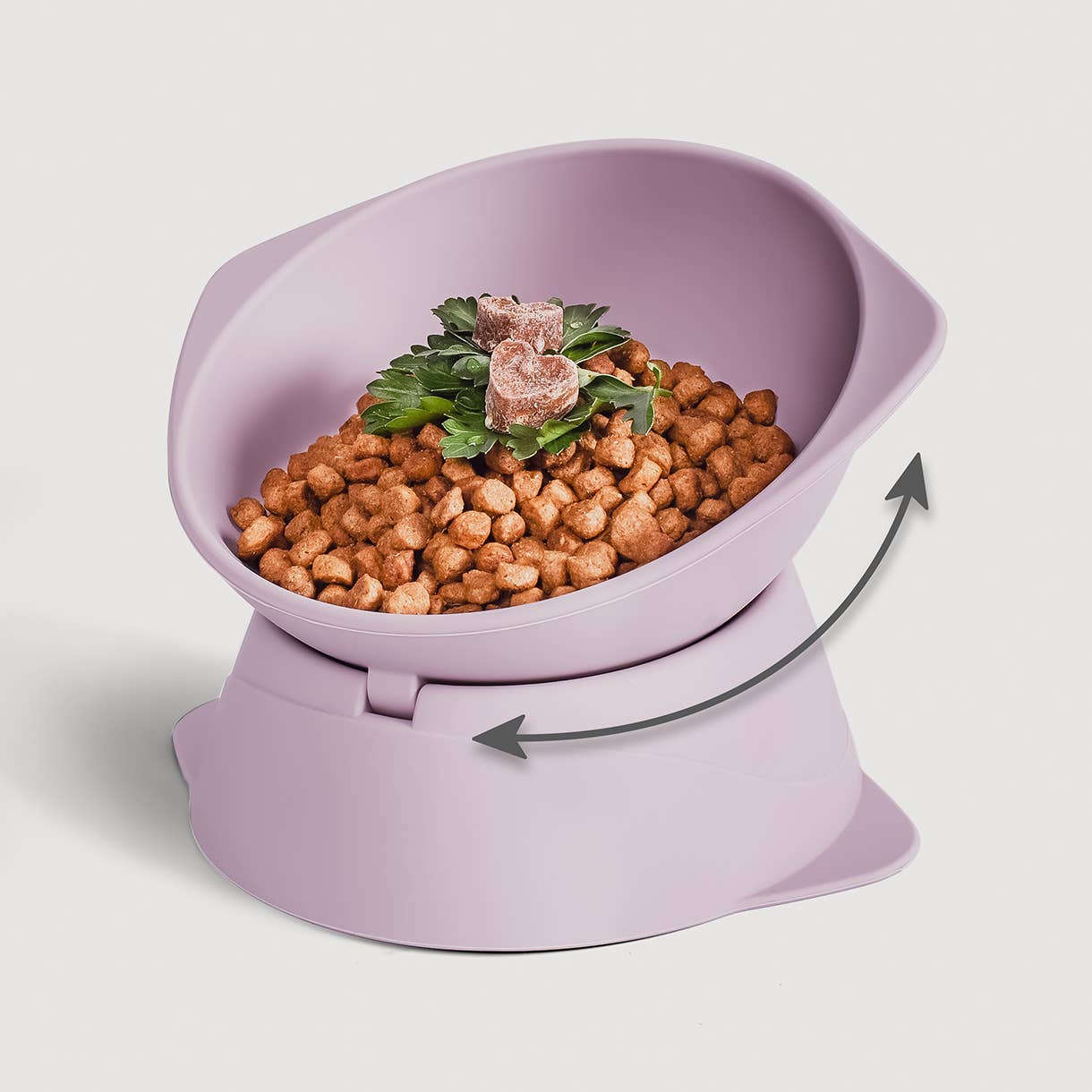 ne&no - Wholesale Pet Bowl - Cat/Dog - ne&no® Elevated Silicone Cat Bowl + Adjustable Tilt1