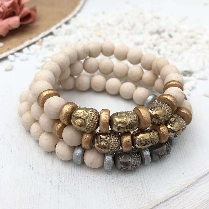 Buddha Perlenarmband für den Großhandel von Isabelle Grace Jewelry