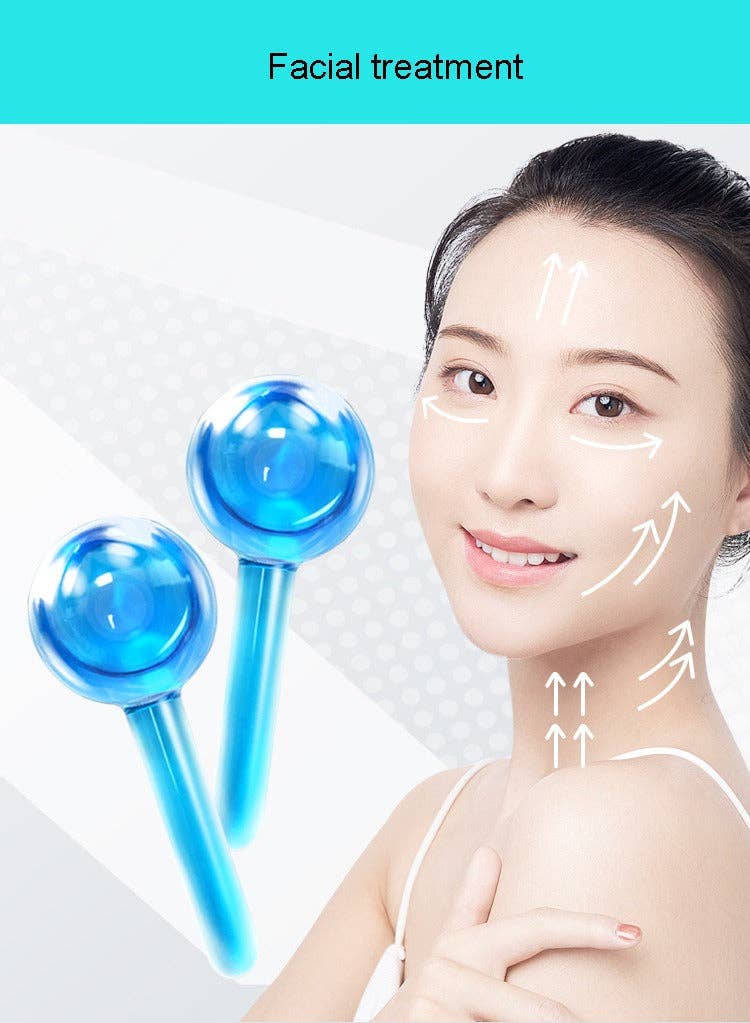 1 paquet (couleurs à mélanger et assortir) Outil de massage facial Cooling Ice Globes, boîte de lifting du visage et du cou en vente sur Faire8