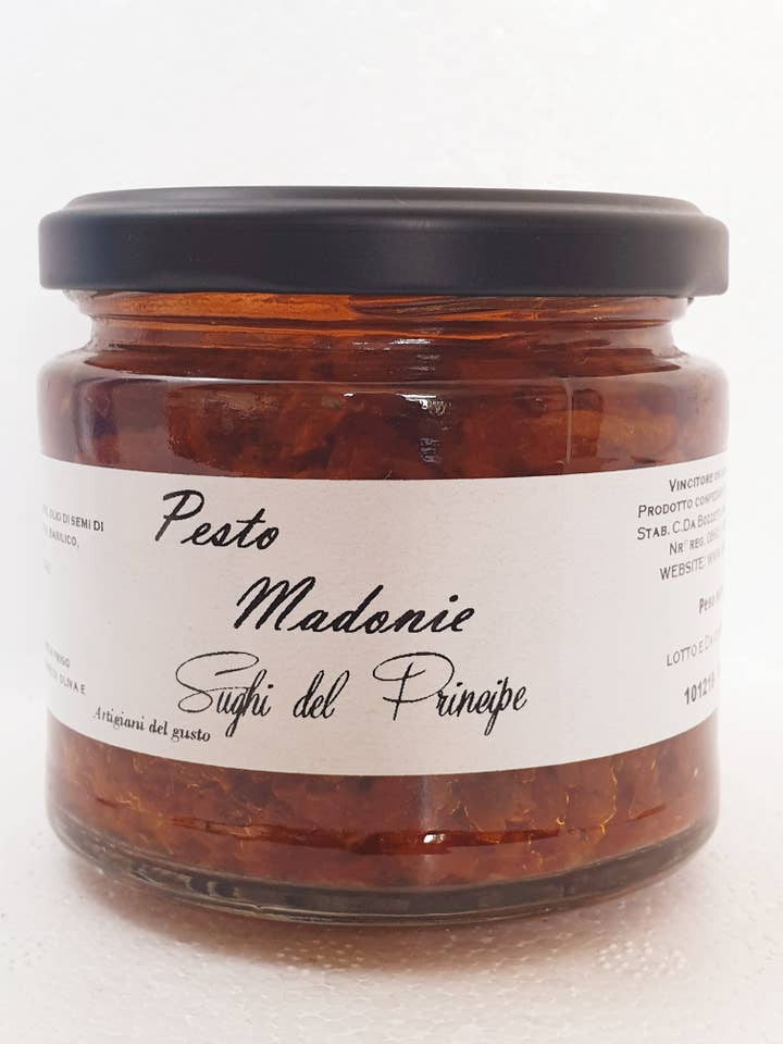 Pesto Madonie per la vendita all'ingrosso da parte di Sughi del Principe artigiani del gusto