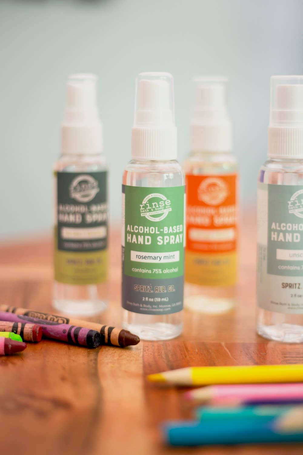 Rinse Bath Body Inc - Vente Désinfectants pour les mains - Vaporisateur pour les mains à base d'alcool - Romarin Menthe3