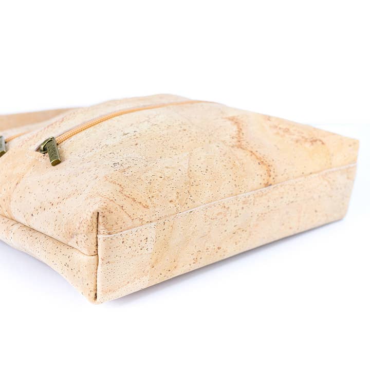 Meninas Bonitas Cork - Wholesale Crossbody Bag - Women's - Natural Cork Zipper handbag crossbody lady bag BAGP-172A