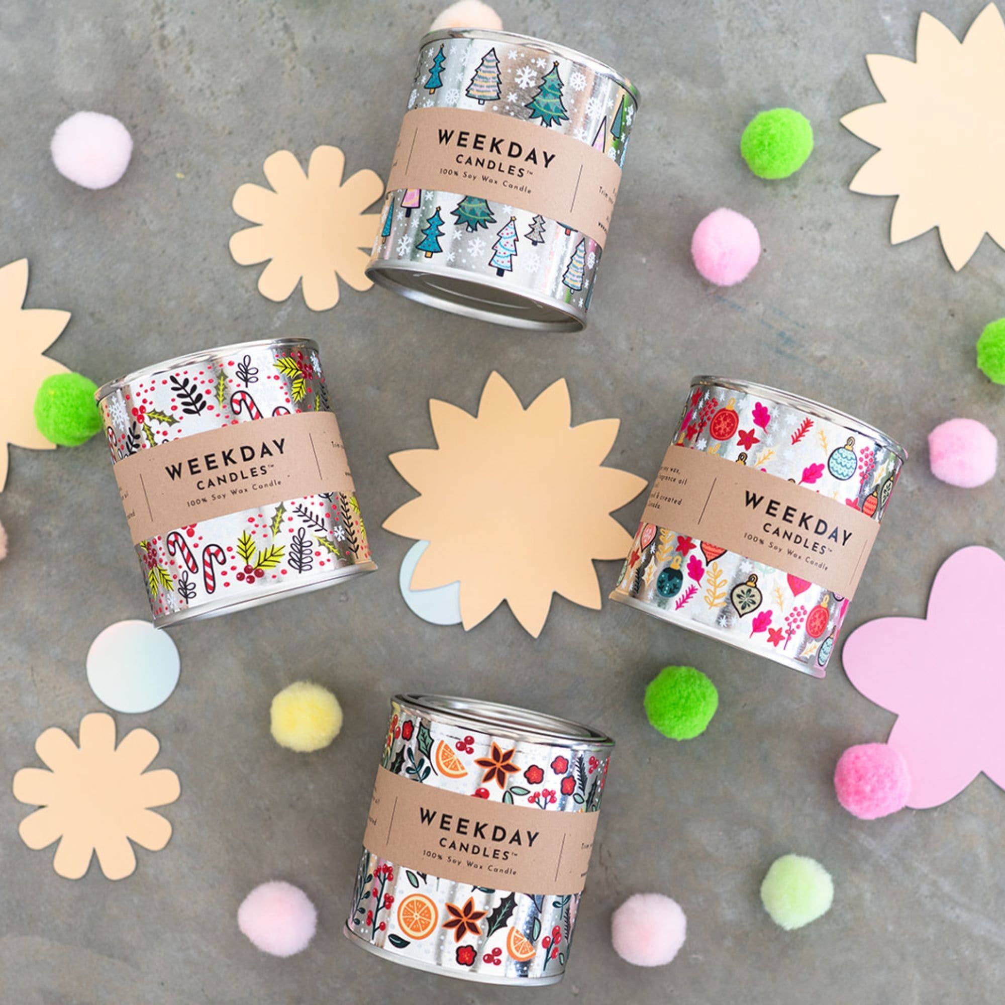 Weekday Candles - Wholesale Reiskaarsen - Wineberry Verfblik Kaars3