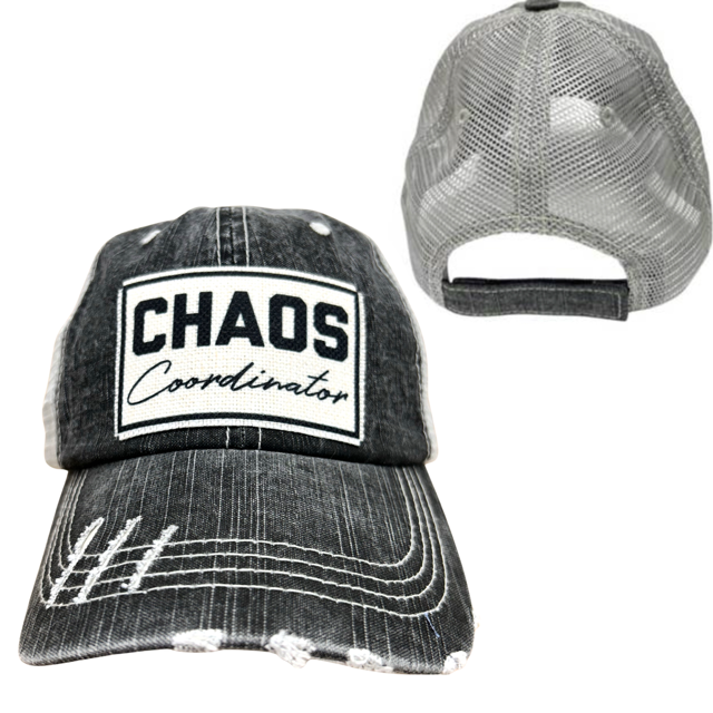 dkhandmade - Vente Casquette de baseball – unisexe - CASQUETTE COORDINATEUR DU CHAOS | DÉLAVÉE6
