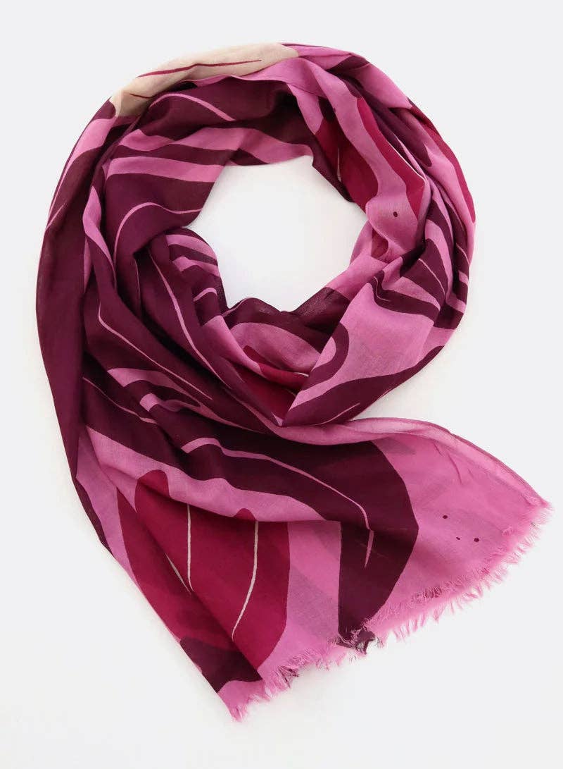Djian - Wholesale Scarf - Women's - Scarf 100% organic cotton / Tulipa - berry1