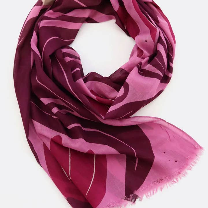 Djian - Wholesale Scarf - Women's - Scarf 100% organic cotton / Tulipa - berry1