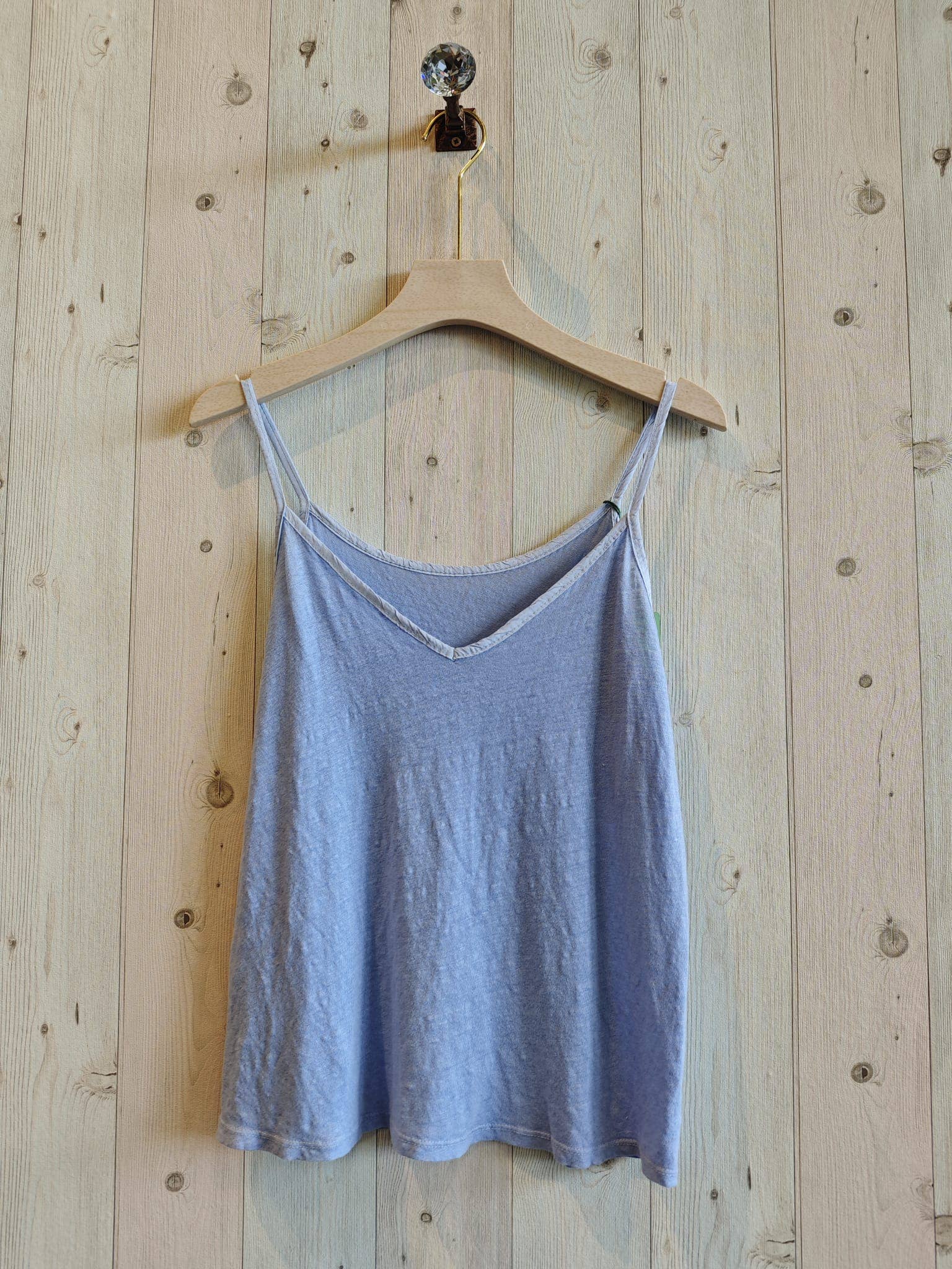 Linen & More – Engroshandel T-shirt – til kvinder – REF 14893 100% HØR T-SHIRT MED TYNDE STROPPER7