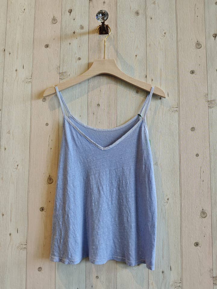 Linen & More – wholesale T-shirt (utan tryck) – Dam – REF 14893 100% LINNE T-SHIRT MED TUNNA REMMAR7