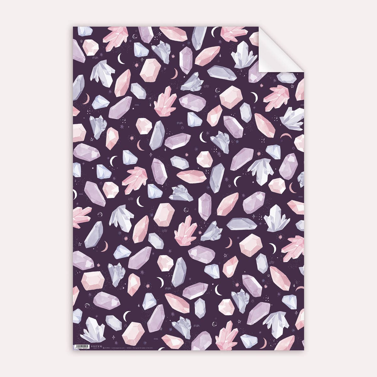 Sister Paper Co. – wholesale Omslagspapper – Kristaller Gift Wrap Sheet | Omslagspapper | Hantverkspapper1