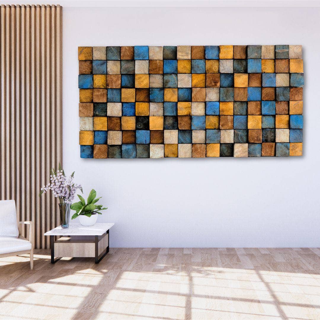 Artdesigna KG – Großhandel Wandkunst aus Holz – Geräucherte Farbe | Premium Holz handgefertigte Wandskulptur2