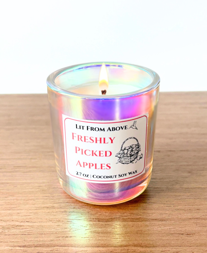 Lit From Above - Wholesale Jar/Filled Candle - Freshly Picked Apples • 2.7 oz2