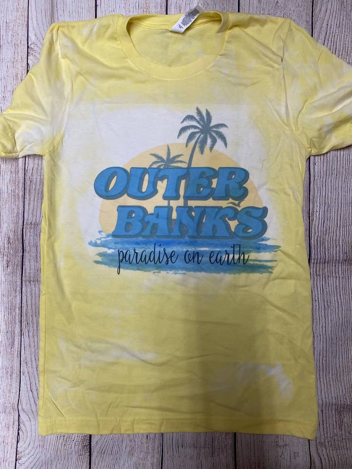 Camiseta desgastada Outer Banks Paradise On Earth para venta al por mayor de Neat Creations