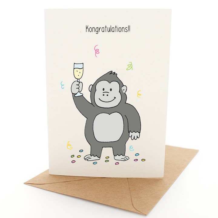 Pleasant Tree - Wholesale Congratulations card - Punny Kong