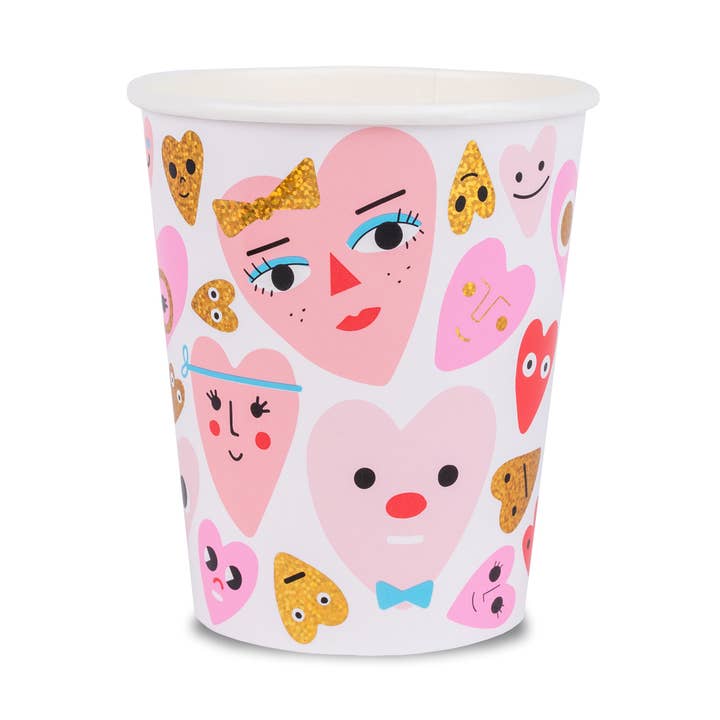 Heartbeat Gang 9 oz Cups - 8 Pk. for wholesale by Jollity & Co. + Daydream Society