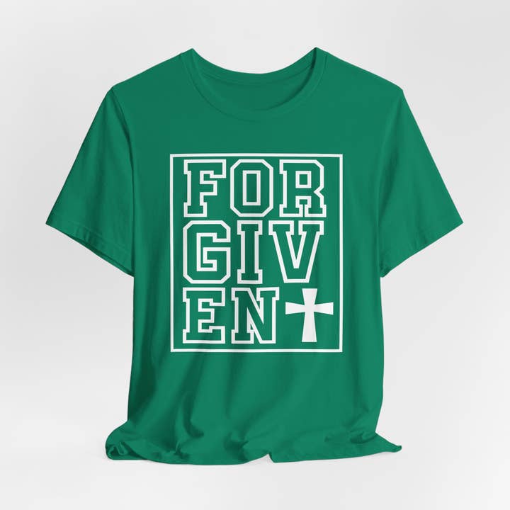 Optime Plus LLC - Wholesale Screen Printed T-Shirt - Unisex - Forgiven | Salvation & Grace Tee14