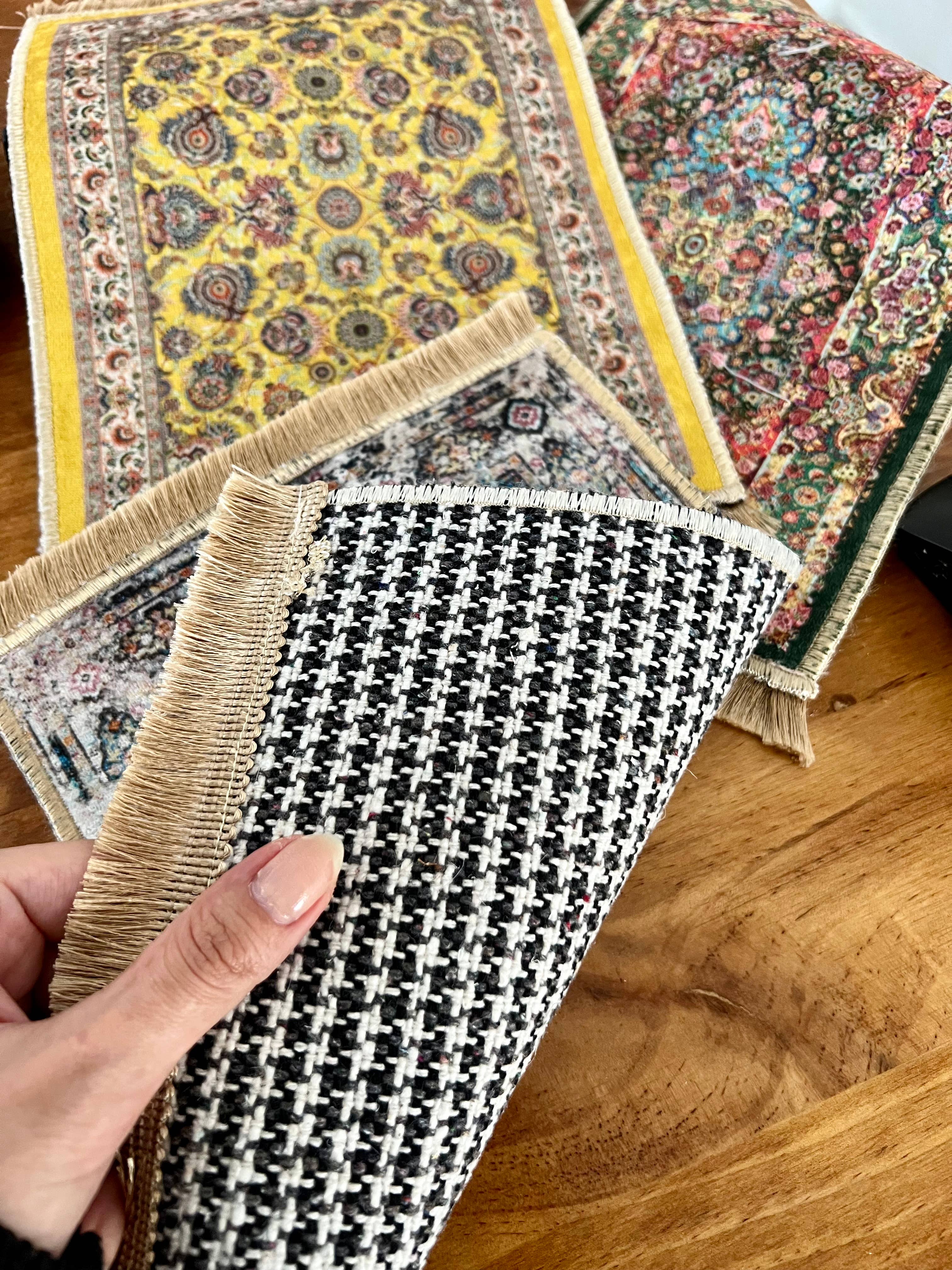 Umays Boho - Wholesale Area Rug - Cute Miniature Rug, Small Turkish Carpet Mousepad2