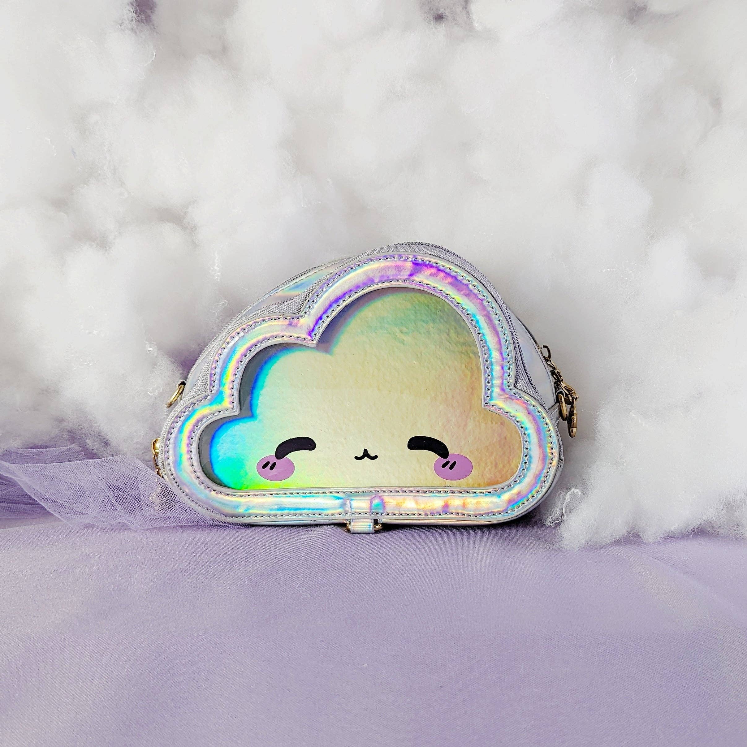 Kittynaut - Wholesale Crossbody Bag - Women's - Cloud Ita Bag - Holographic - Small2