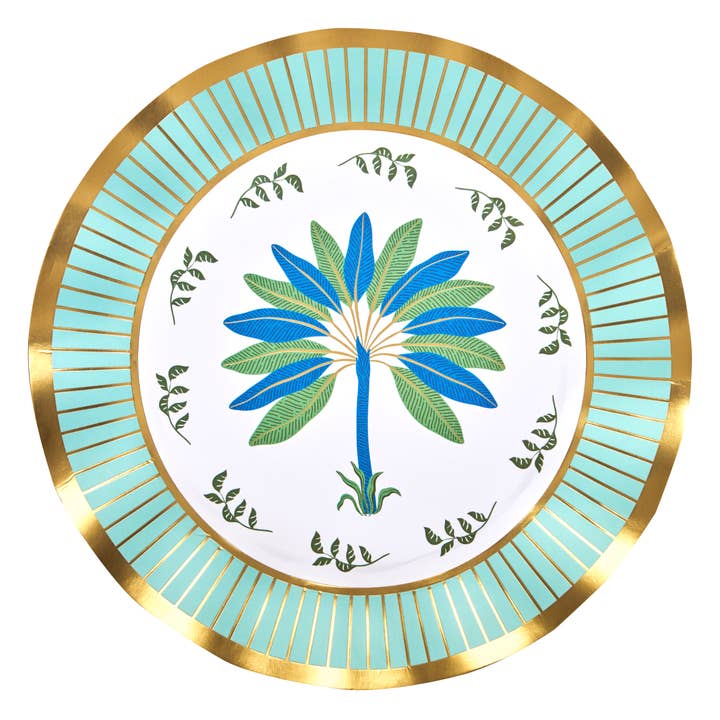 Sophistiplate - Wholesale Disposable Plate - Preppy Palm Dinner Plates/8pk