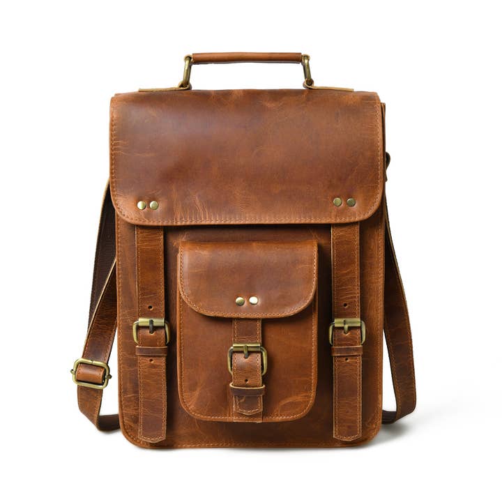 Front Pocket Daily Messenger Bag for wholesale by Classy Leather Bags