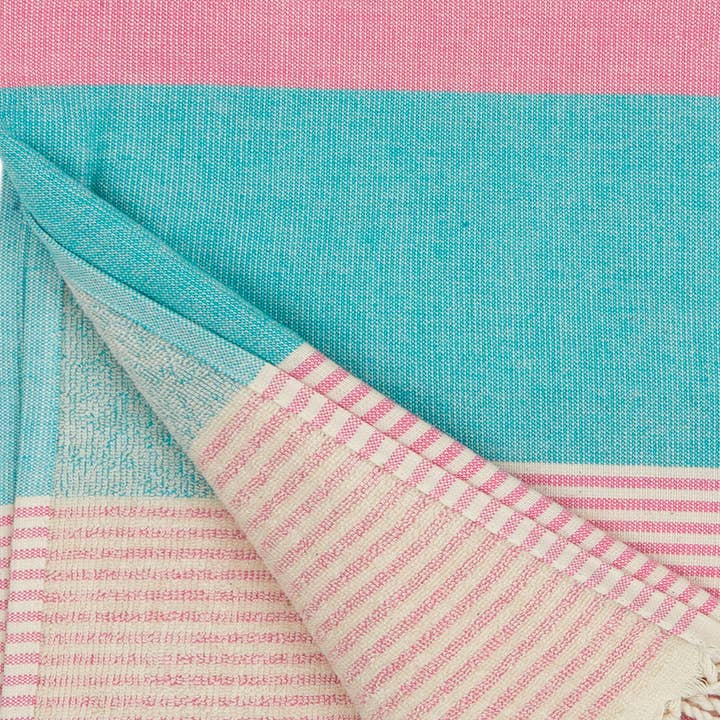 Kikoya – Toalha de praia por atacado – Toalhas turcas havaianas 35x70" Terry com apoio de praia e piscina11