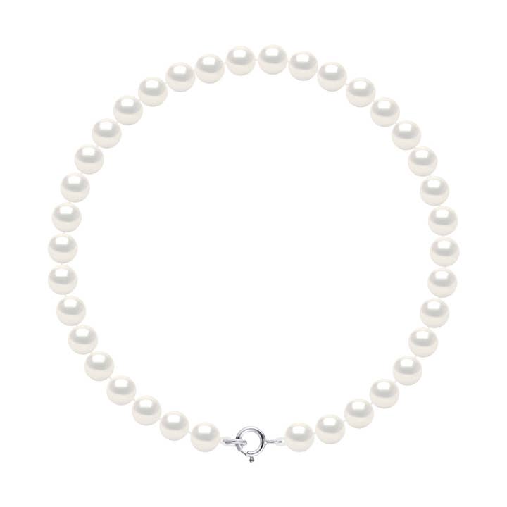 Gold Bracelet - Row of Genuine Freshwater Pearls for wholesale by Mitzuko