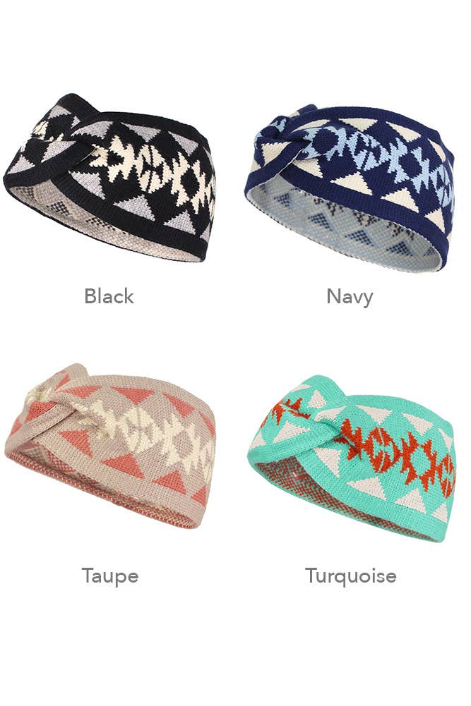 Hana - Vente Bandeau – femme - Bandeau en tricot à motif western5