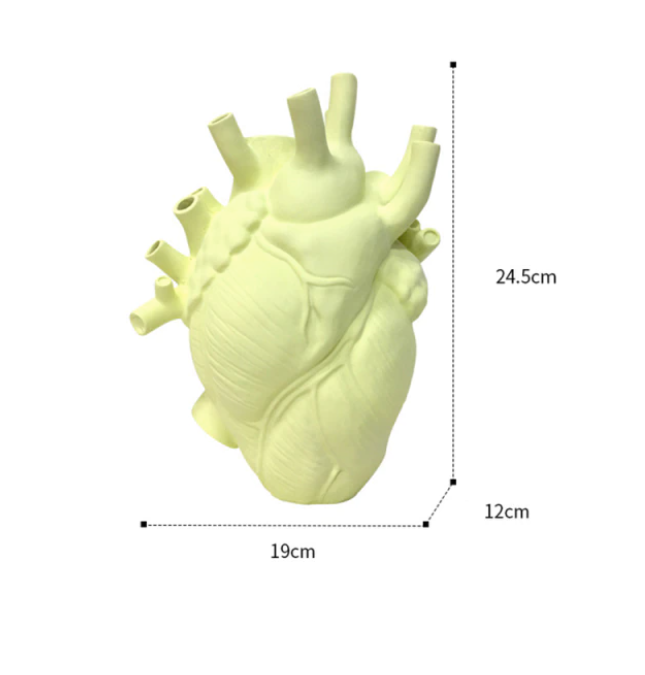 IVORE.GROUP (We cover All Import duty) - Wholesale Vase - Resin Simulation Heart Shaped Vase7
