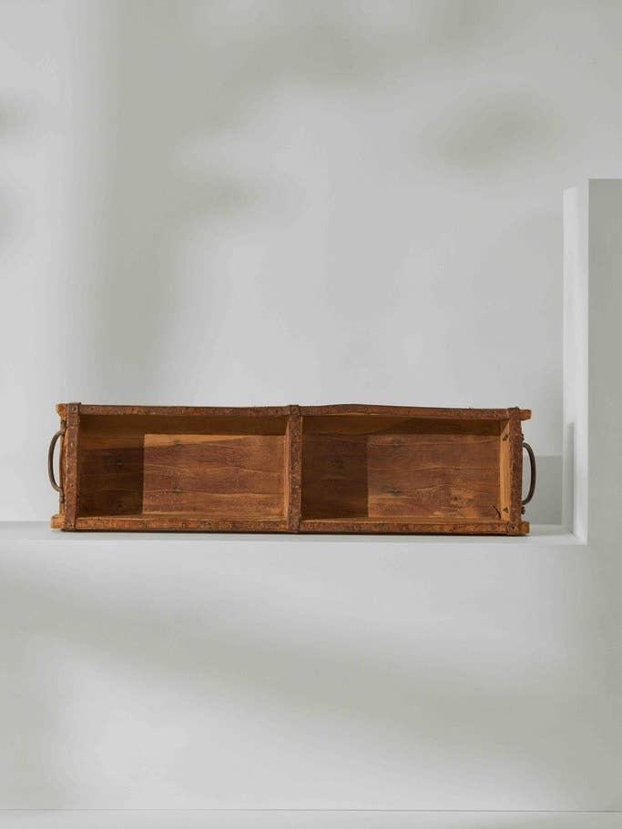 Double Brick Mould | Vintage Wooden Storage Box for wholesale by Tree Stripes