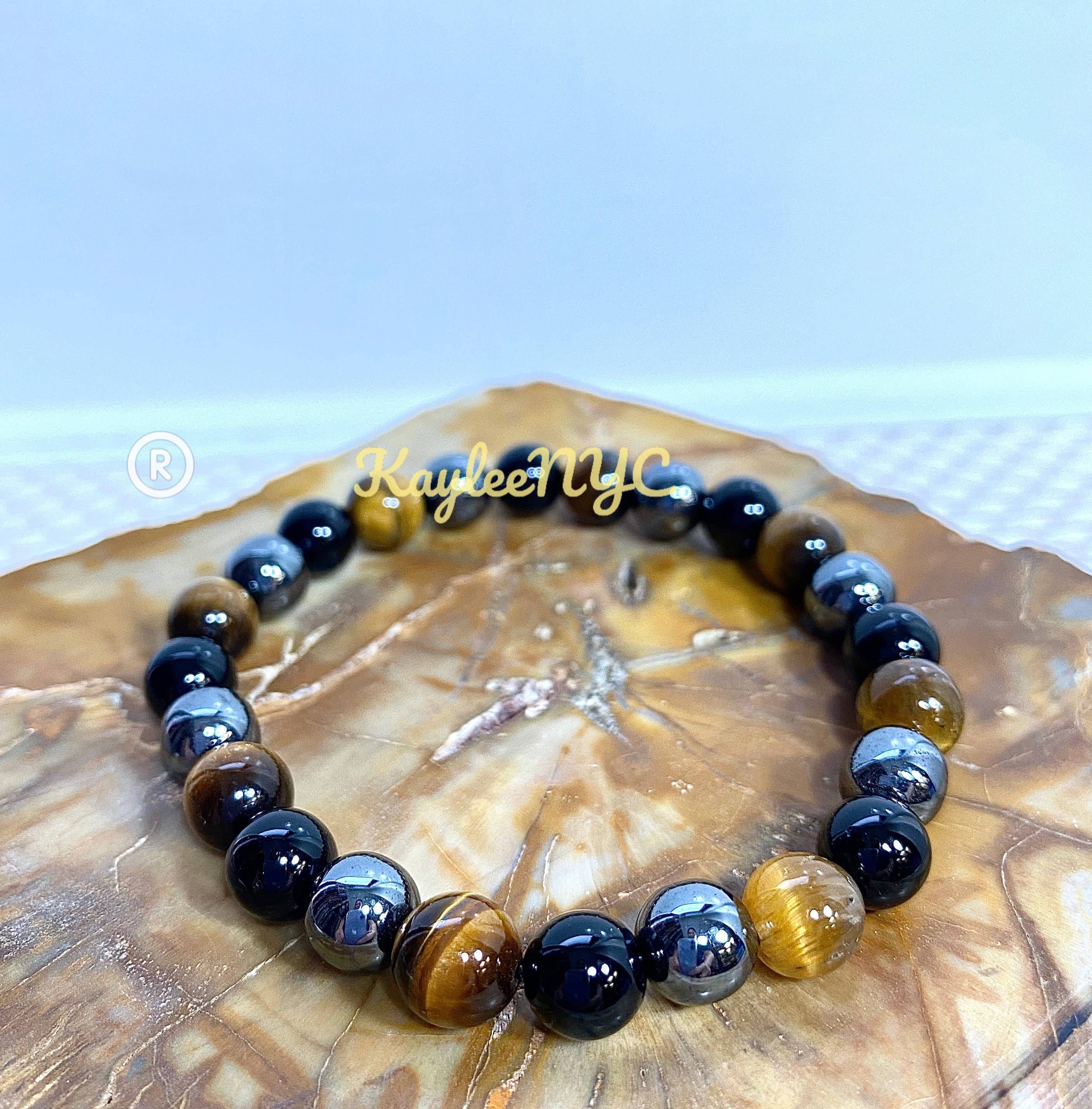 KayleeNYC - Wholesale Sieradenset - Beschermende elastische armbanden met 8 mm kristallen, 19 cm6