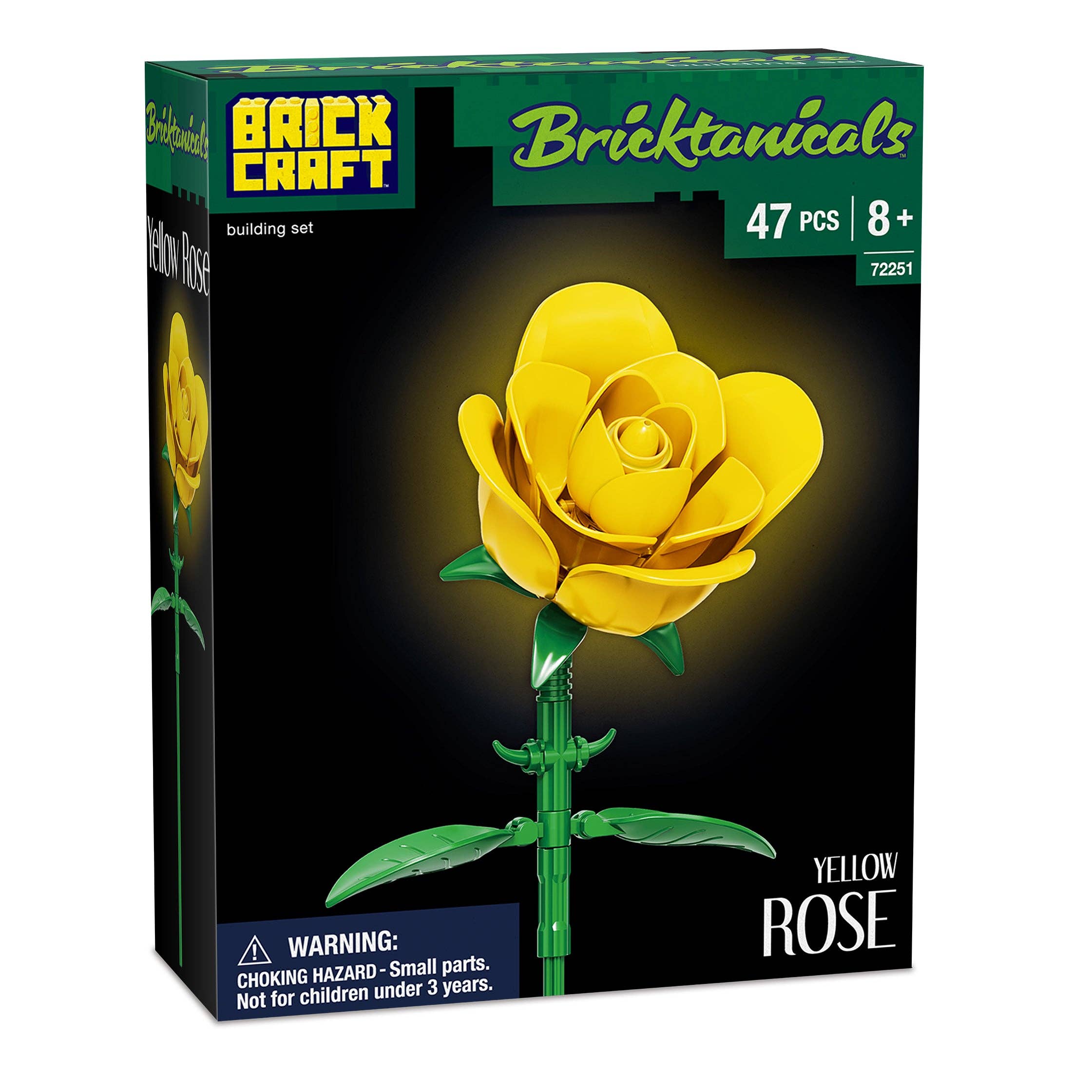 Brickcraft - Wholesale Building Set - Kids - Yellow Rose Botanical Flower Building Kit3